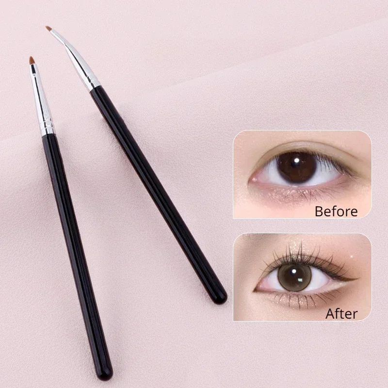 

Кисти для макияжа с изогнутой подводкой Угловая кисть для подводки глаз Тени для век Кисти для бровей Инструмент Тонкие кисти для подводки глаз Инструмент для макияжа для контура глаз