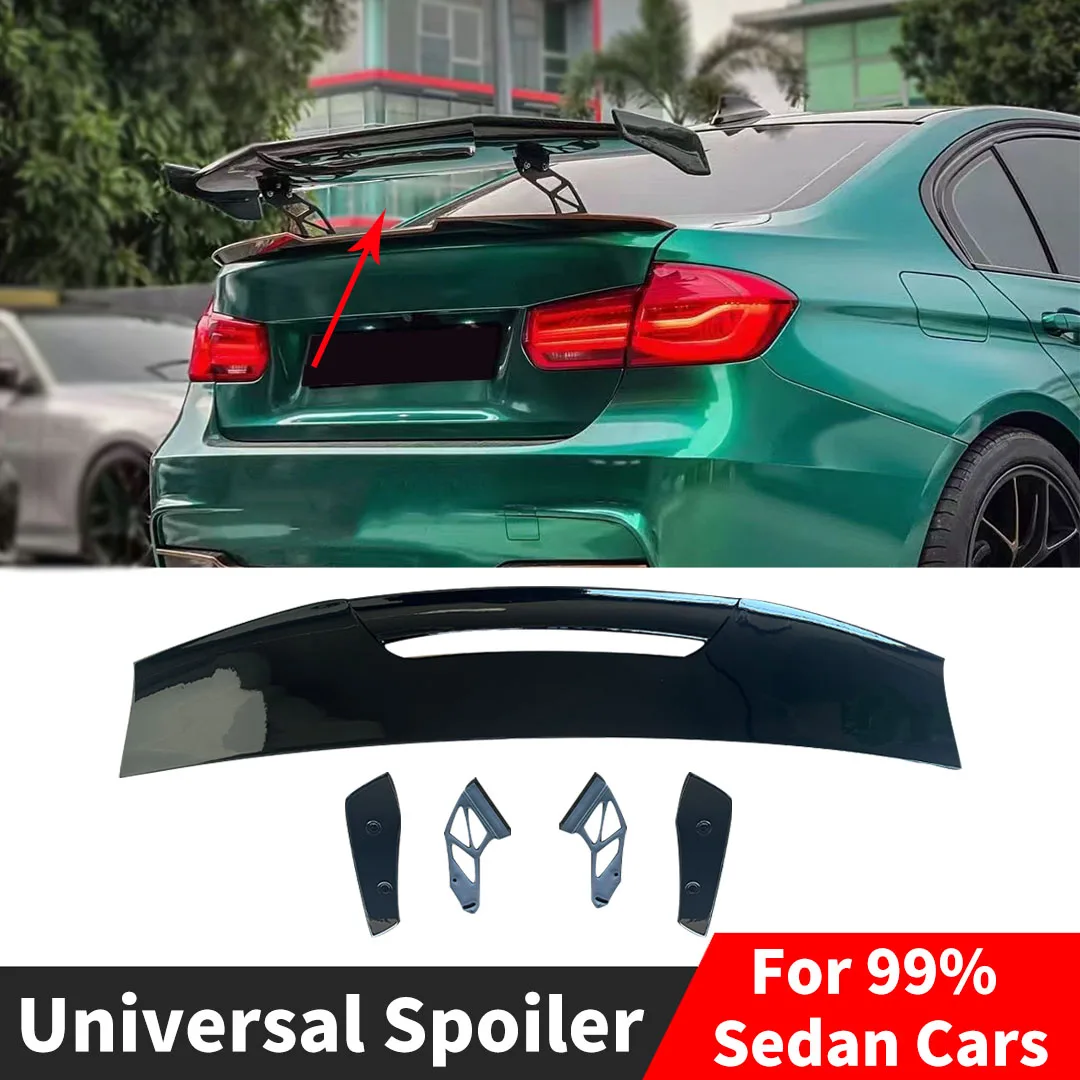 

99% Universal Sedan MAD Style Rear Spoiler Wing Roof Decoration For Honda Mazda Lexus Hyundai BMW Deflector Tuning Accessories