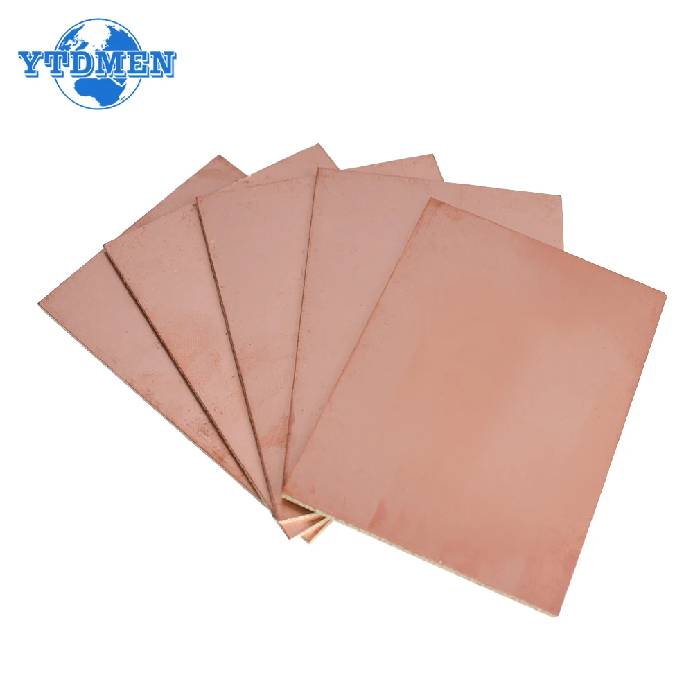 5PCS FR4 Single Sided PCB 5x7cm Copper Clad Plate Laminate Circuit Board 5*7cm Diy PCB Kit