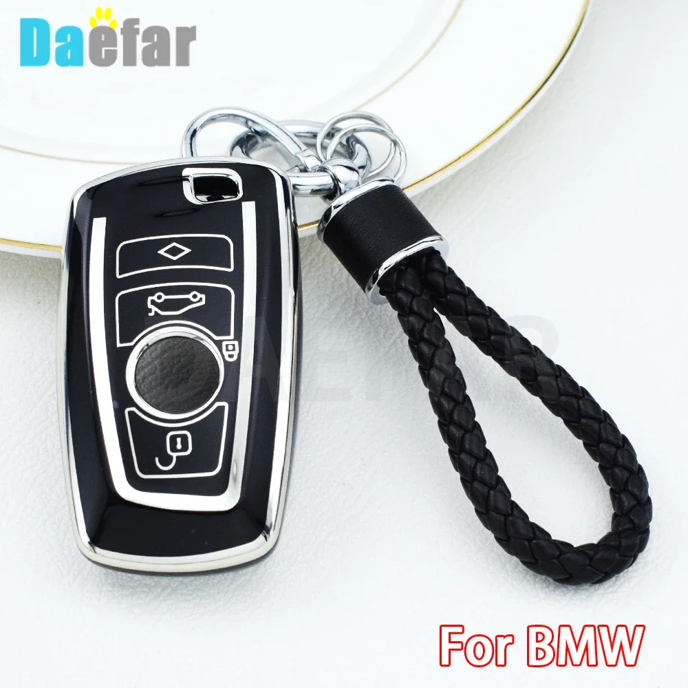ل BMW X1 X3 X4 X5 F10 F15 F16 F20 F30 F18 F25 M3 M4 E34 1 3 5 7 سلسلة بولي TPU حافظة مفاتيح السيارة غطاء حامي قذيفة فوب اكسسوارات