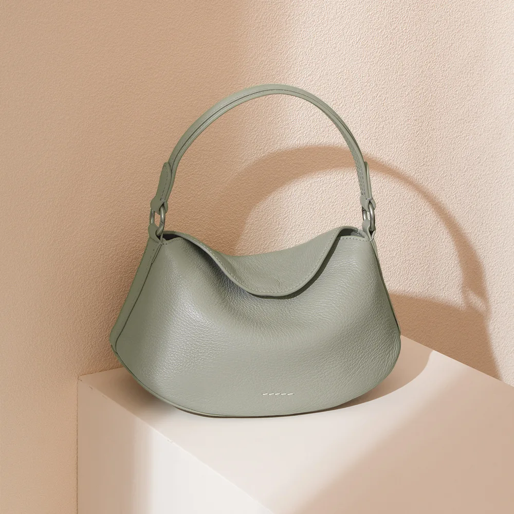 

2025 Handbag Light Luxury High-end Genuine Leather Women'sSingle-shoulder Crossbody Bag Top-grain Cowhide Designer Luxury Bag