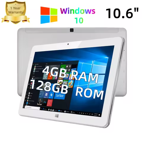 4GB RAM 128GB ROM 10.6 Inch Windows 10 Tablet PC 8000mAh Battery 1920x1080 IPS 64Bits Intel Core m3-7Y30 CPU Type-C