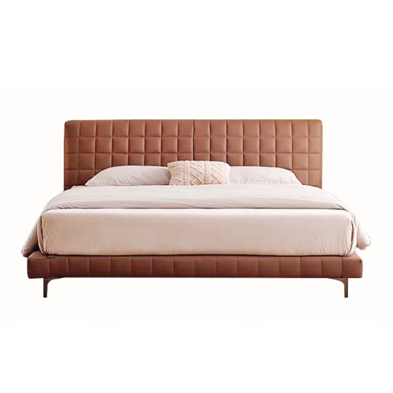 

Chessboard leather bed