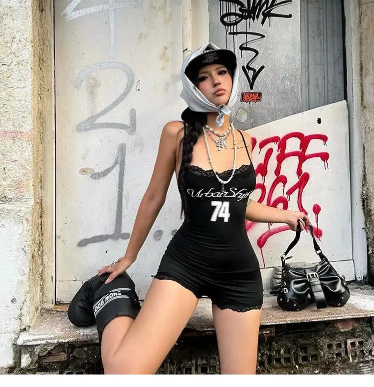 ชุดบอดี้สูทกระชับสัดส่วนสำหรับผู้หญิง คอร์เซ็ตรัดเอว แบบรัดใต้หน้าอกและเหนือหน้าอก เซ็กซี่ มีโครงเหล็กดันทรง กระชับรูปร่าง ยืดหยุ่น