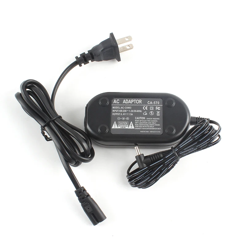 CA-570 AC Power Adapter Continuous Power Supply for Canon VIXIA HF M400 S200 Elura 70 80 Digital Video Camcorders