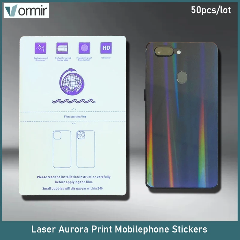 VORMIR Designer Stickers for Mobile Phone Screen Protector Cutting Machine Aurora Laser Transparent Skin TPU Back Sheets Movies