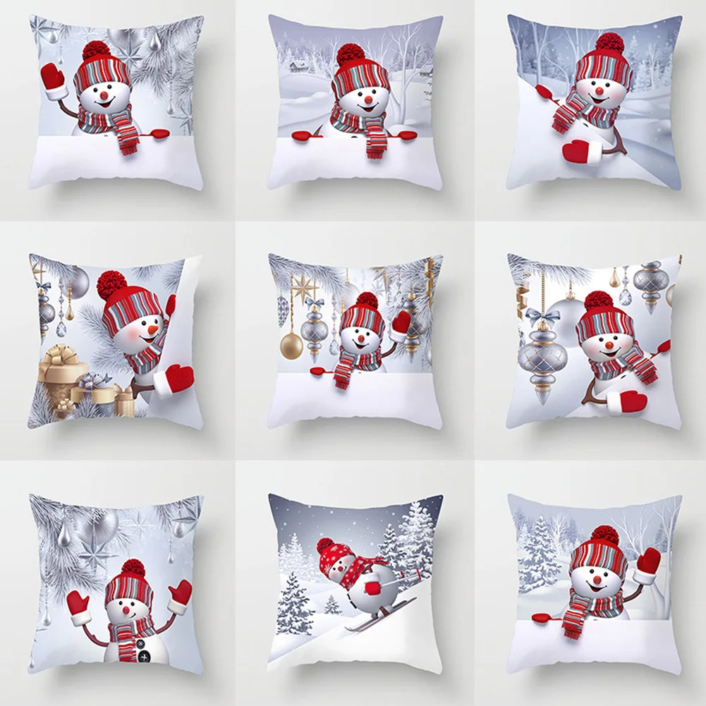 

45X45CM Throw Pillow Case Christmas Cushion Cover Car Decorative Pillowcase Sofa Pillow Covers Living Room Office Home Decor