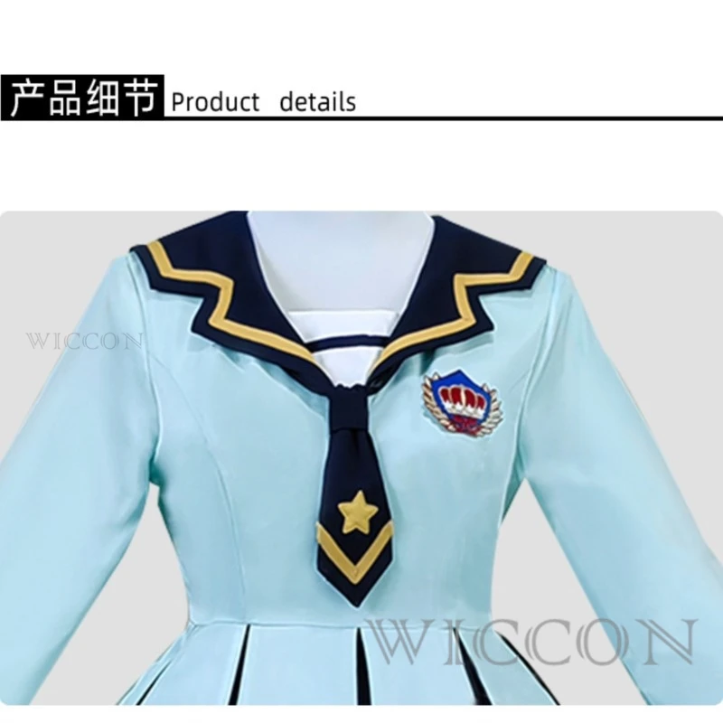 Aikatsu Stars! Girl School Unifom Yume Nijino Rola Sakuraba Rola Cosplay Costume Halloween School Uniforms Wig Woman Cute Suit