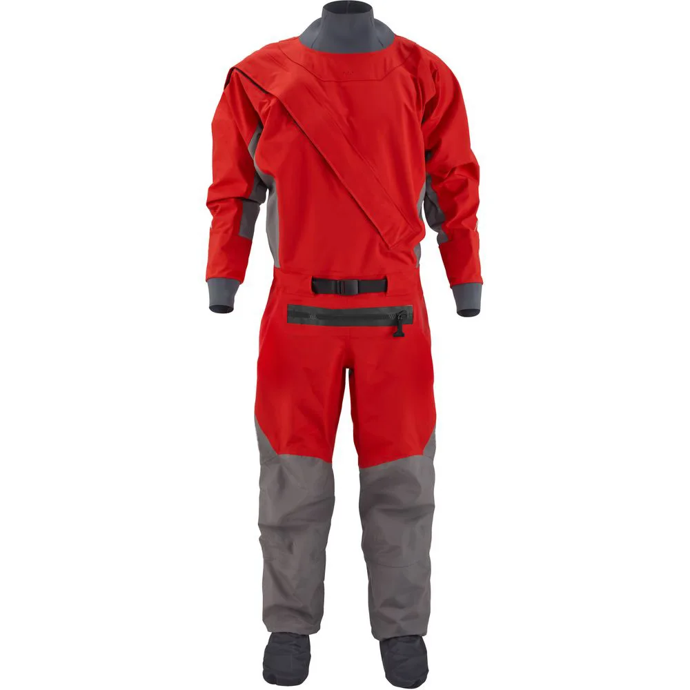 Waterproof Material for Men's Kayak Drysuit, Latex Cuffs and Splash Collar, Flat Water Paddle Surfing for Winter and Spring