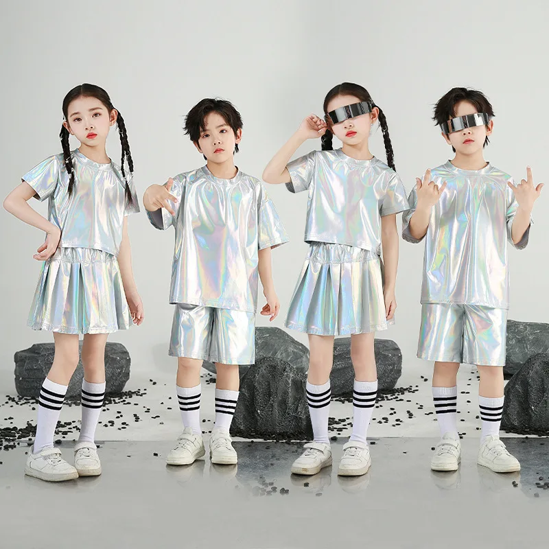 Neue Kinder Roboter Street Dance Performance Anzug AI Technologie Sinn Kleine Lotus Stil Tanz Anzug Student Traum Raumanzug