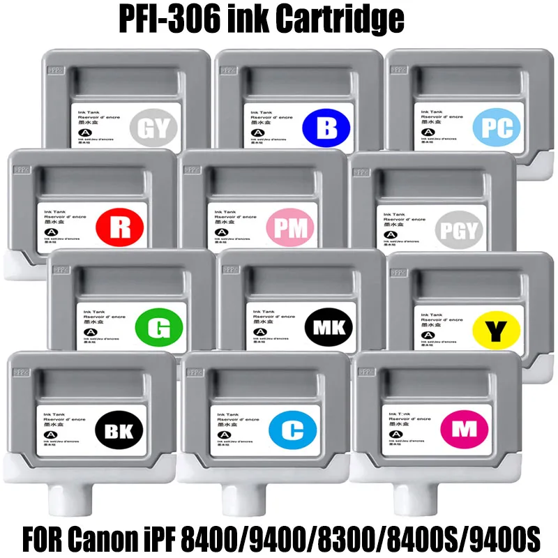 PFI-306 PFI 306 PFI306 pfi306 Ink Cartridge For Canon IPF8300 IPF8400 IPF8400s IPF9400 IPF9400s Printer