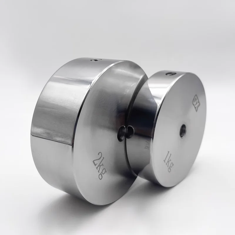 M1 Standard Weight Block 1kg-3kg Stainless Steel Weight with Hole Circular Calibration Scale Method Weight 500g