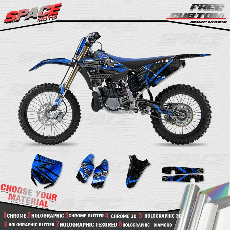 SPACE MOTO For YAMAHA 15-21 YZ125-250 16-21YZ250X Custom Motorcycle Graphics Background Decals Stickers