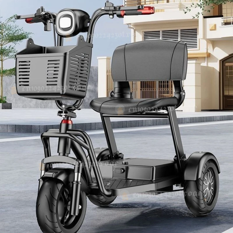 48V 15Ah Lithium Battery Electric Tricycle for Elderly Scooter Lift Function Rechargeable Folding Portable