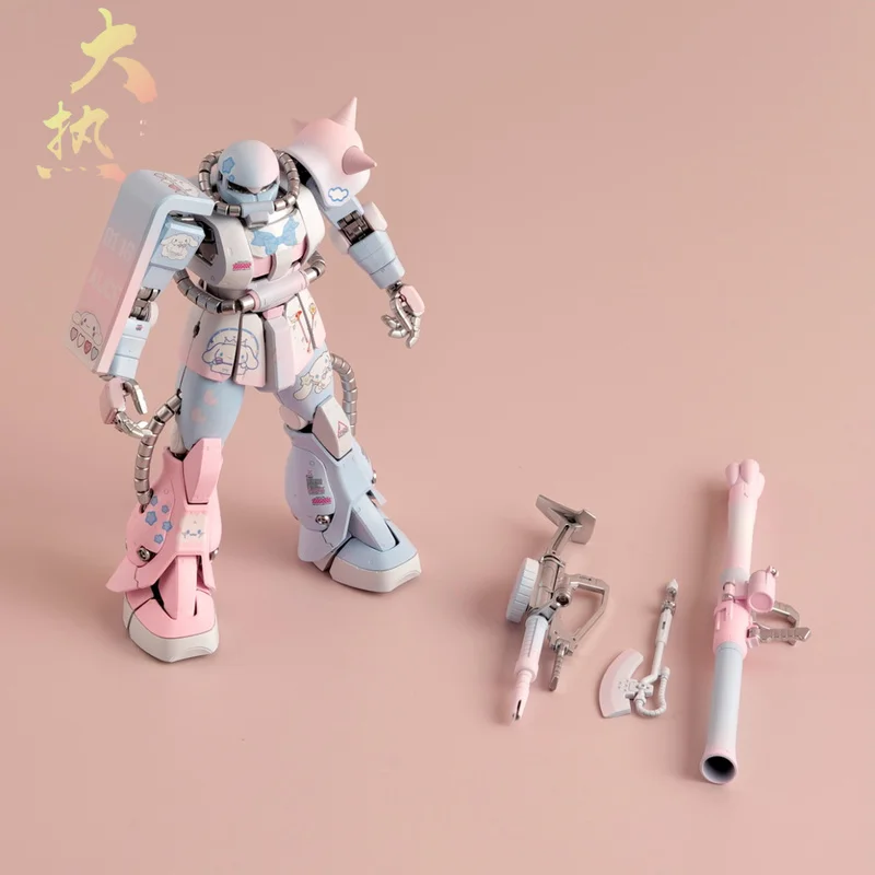 

Bandai Macaron Mg Zaku Gundam Assembly Model Completed Figure Collectible Toys For Boys Ideal Gift Chinese Domestic Model