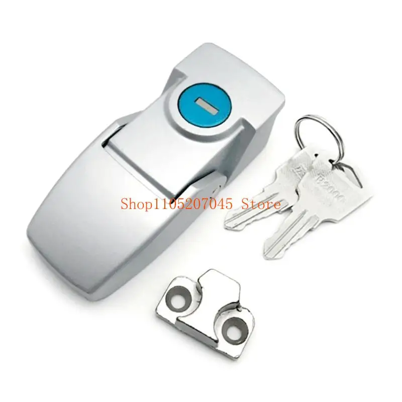 

37cd Durable Cabinet Coated Metal Hasp for Latch with Lock Cylinder DK604 Security Toggle Lock With Keys Electrical Box Lock