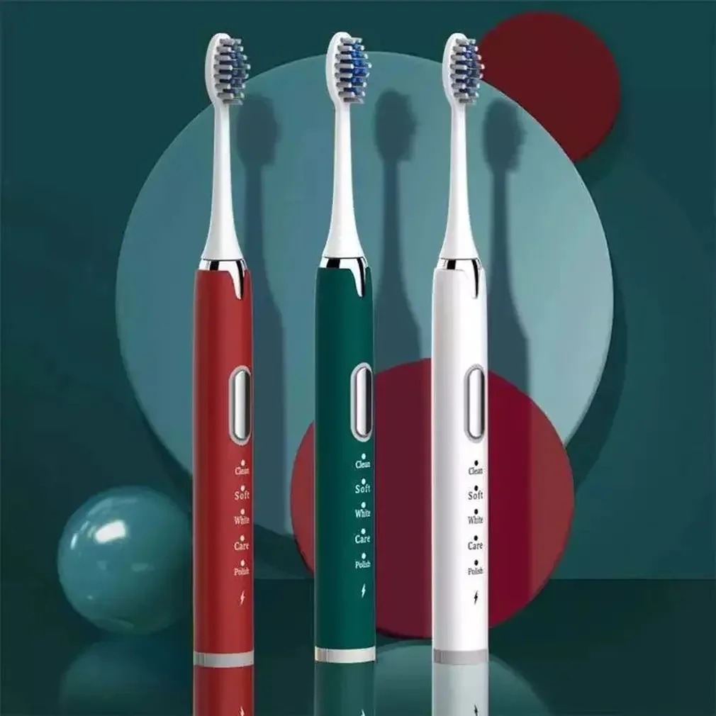 USB Rechargeable Ultra Sonic 5 Speed Electric Toothbrush