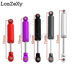 4PCS 53/59/65/71/77mm Aluminum Alloy Metal Shocks Absorbers Damper for 1/18 RC Crawler TRX4M TRX-4M Bronco Defender Upgrade