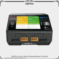 HOTA D6 Pro AC 200W DC 650W 15A D6 DC 2X325W 2X15A Charger With Wireless Charging for 1-6S Lipo LiHV/NiZn/Nicd/NiMH Battery