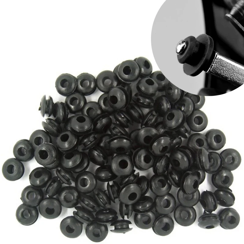 Tattoo Needle Rubber Grommets Nipples T Type Needle Pad Tattoo Accesories Tattoo Machine Accessory Armature Bar Tools 100pcs/bag