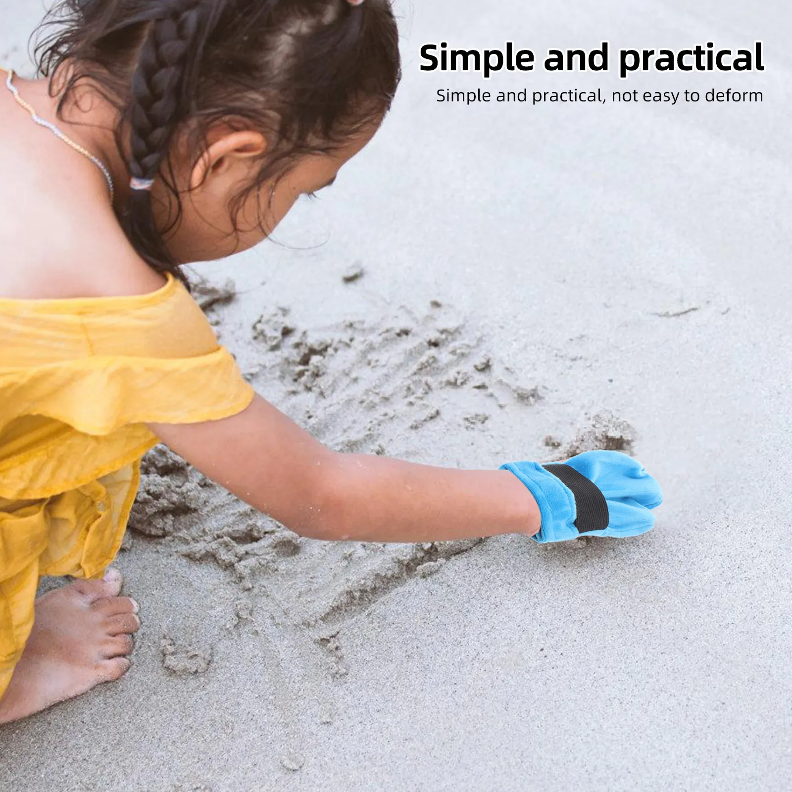 

Щетка для удаления песка с пляжа, синяя, портативная, 13x11 см, мешок для удаления песка, перчатки для очистки, незаменимые вещи для кемпинга и отпуска