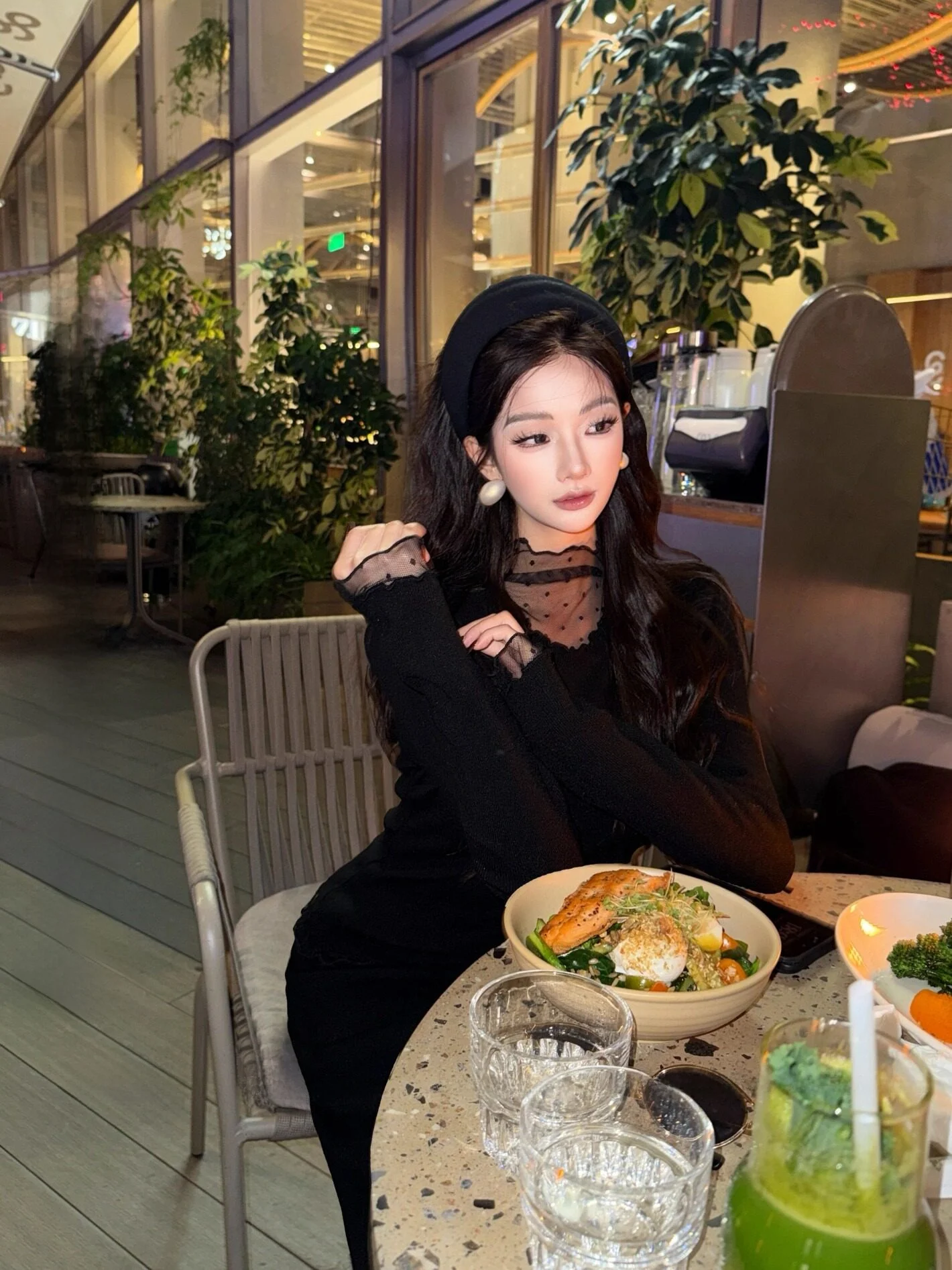 

New Dadada Simple High-End Knitted Top Sweet Factor CPM3350 Women's Faionable Long Sve Polyester Acrylic Nylon Blend