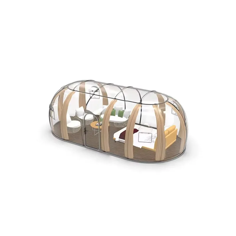 【Best-selling】China Guangdong Manufacturer Miico MCH-7438 Four-Season Waterproof Modern Glamping Hotel Tent For Outdoor Party Re