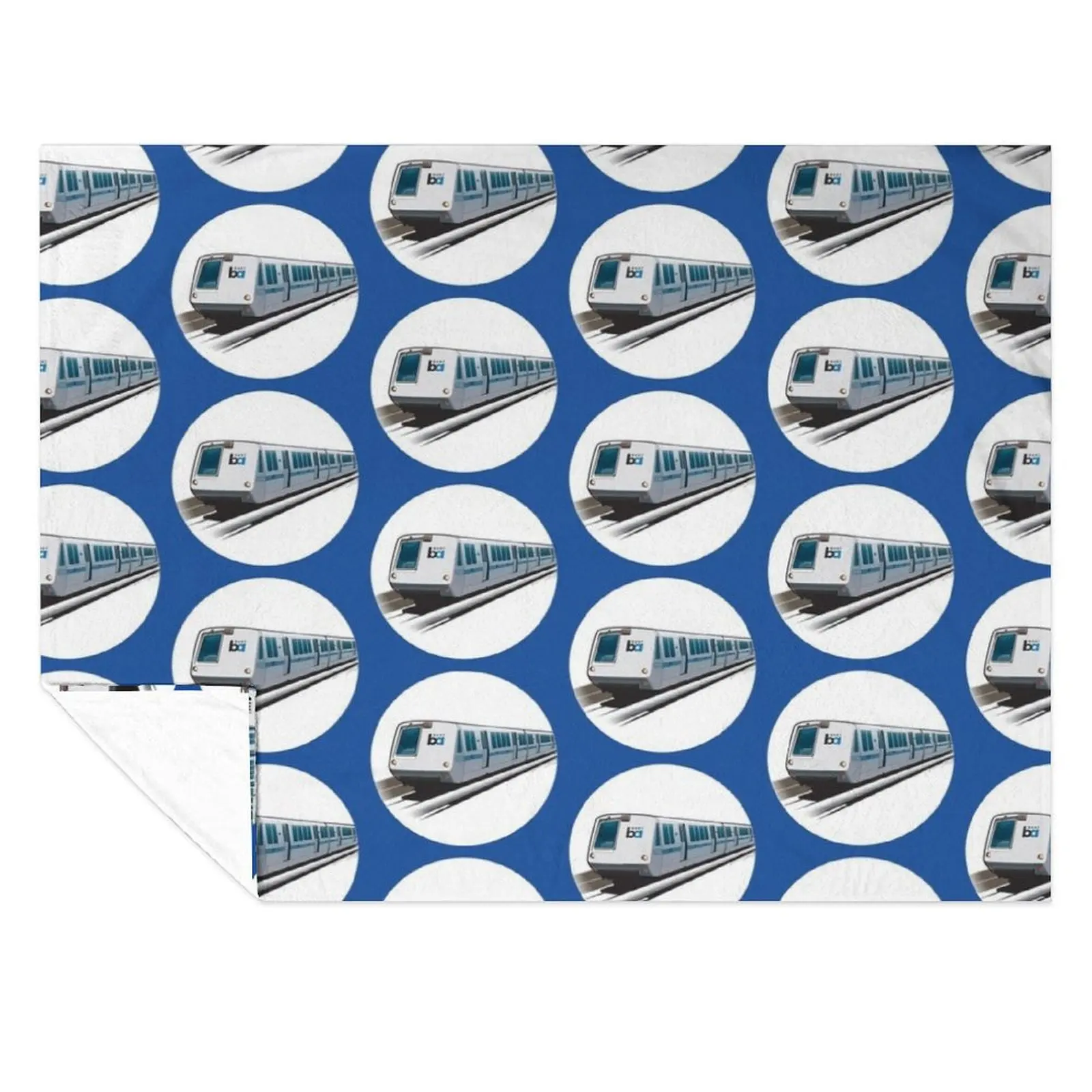 

Illustration of a BART Train (Bay Are Rapid Transit) Throw Blanket Bed covers Plush Weighted Softest Blankets