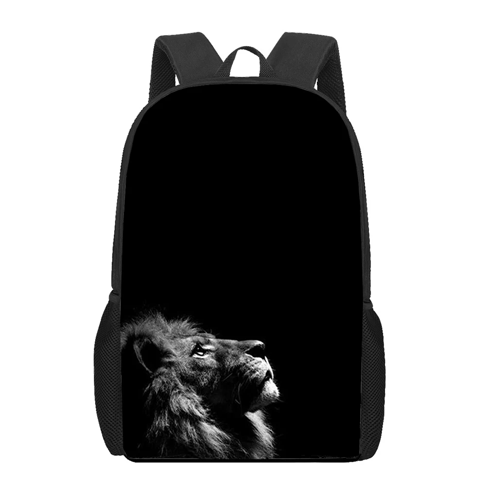 Wilde Illustration Löwen rucksack für Mädchen Grundschüler Muster Schult aschen Kinder Bücher tasche lässig Bagpack Bag Pack