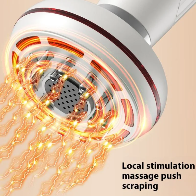 Electric EMS Microcurrent Gua Sha Massager Red Light Heat Therapy Body Anti Cellulite Slimming Vibration Meridian Brush