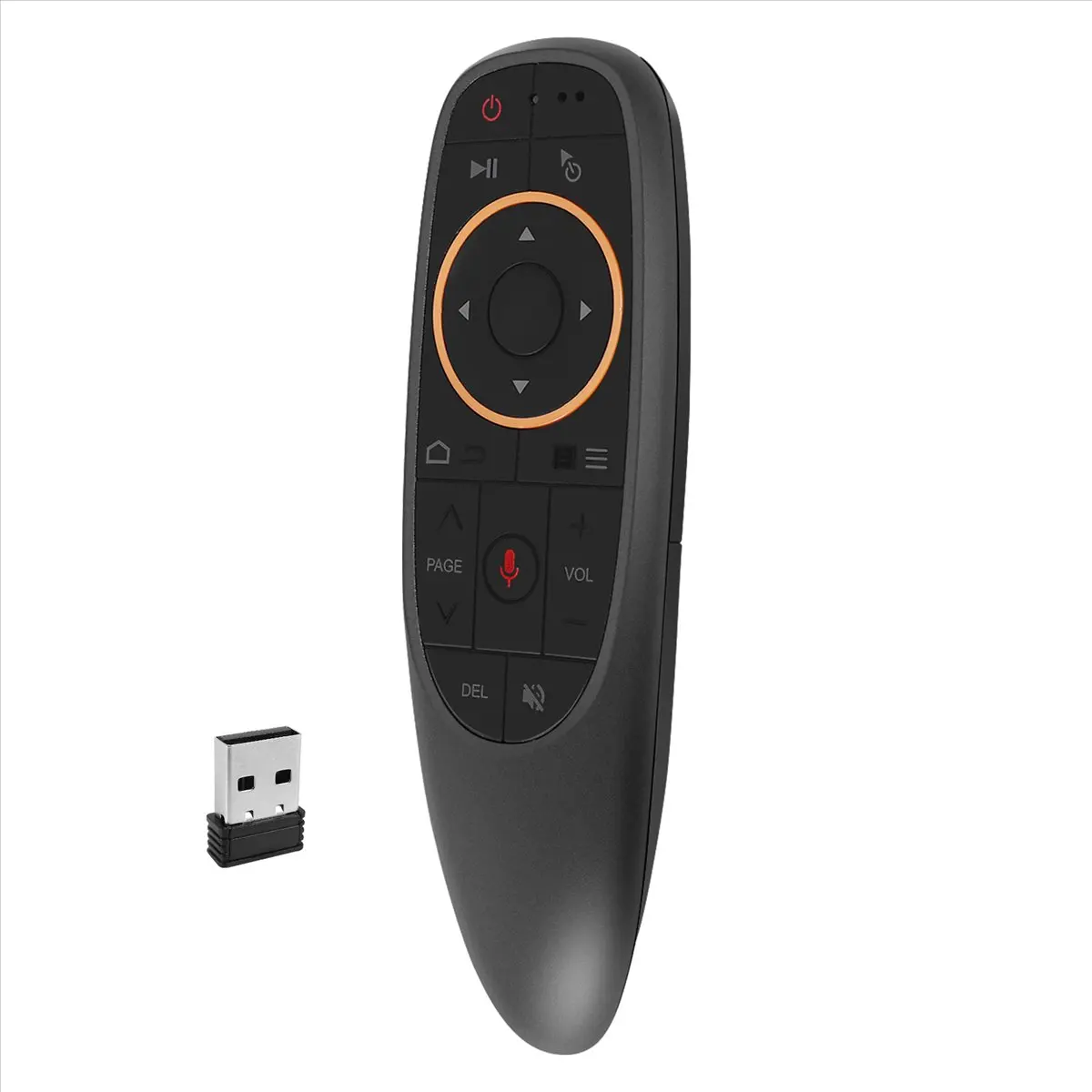 G10S Air Mouse Remote Control Suara 2.4G Penerima USB untuk Android TV BOX PC Sensor Gyro Mini Nirkabel Smart Remote