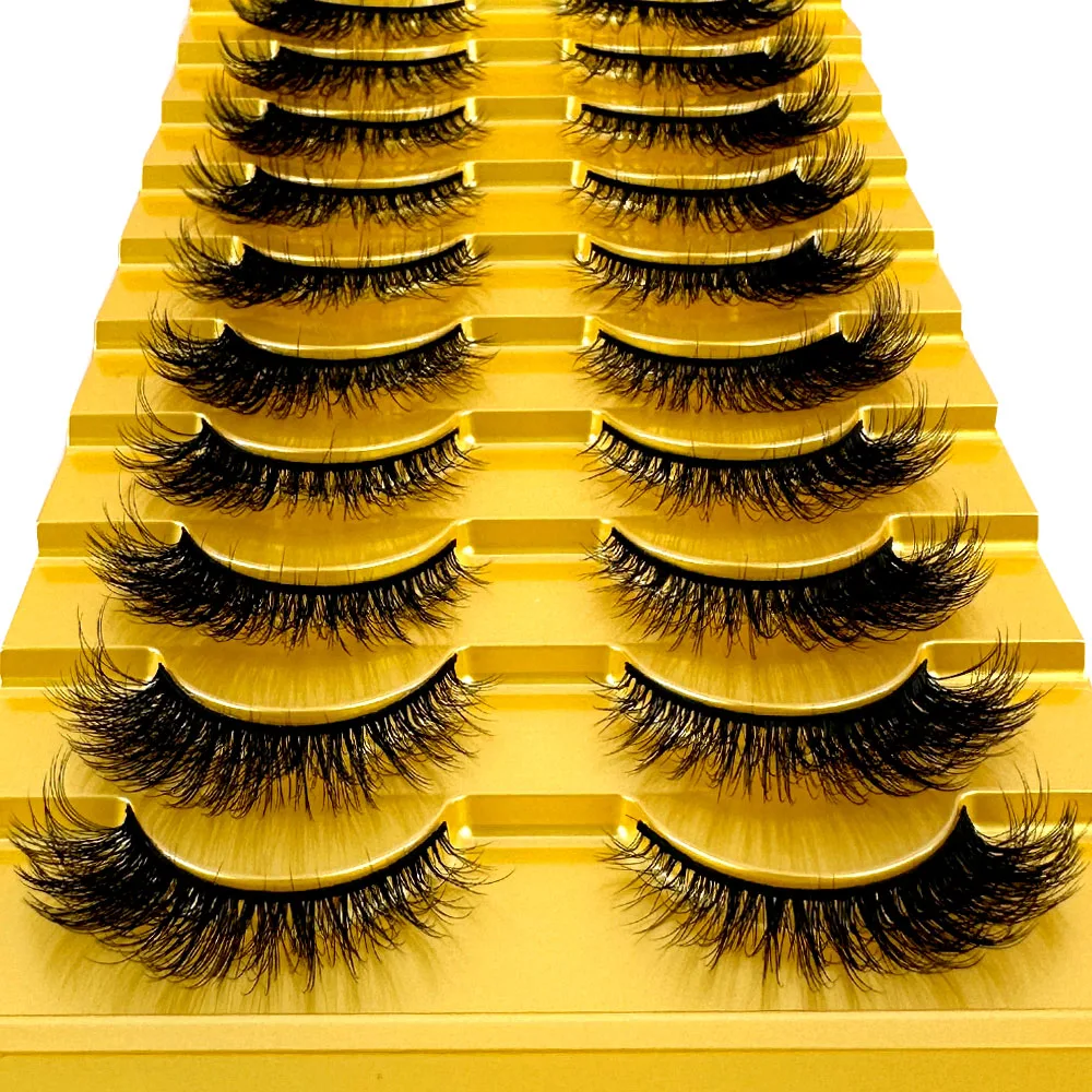 38 Stile 10 Paar Natürliche Lange 3D Nerz Falsche Wimpern Make-up-Set Nerz-Wimpernverlängerung Kurze Wimpern – Detail 27