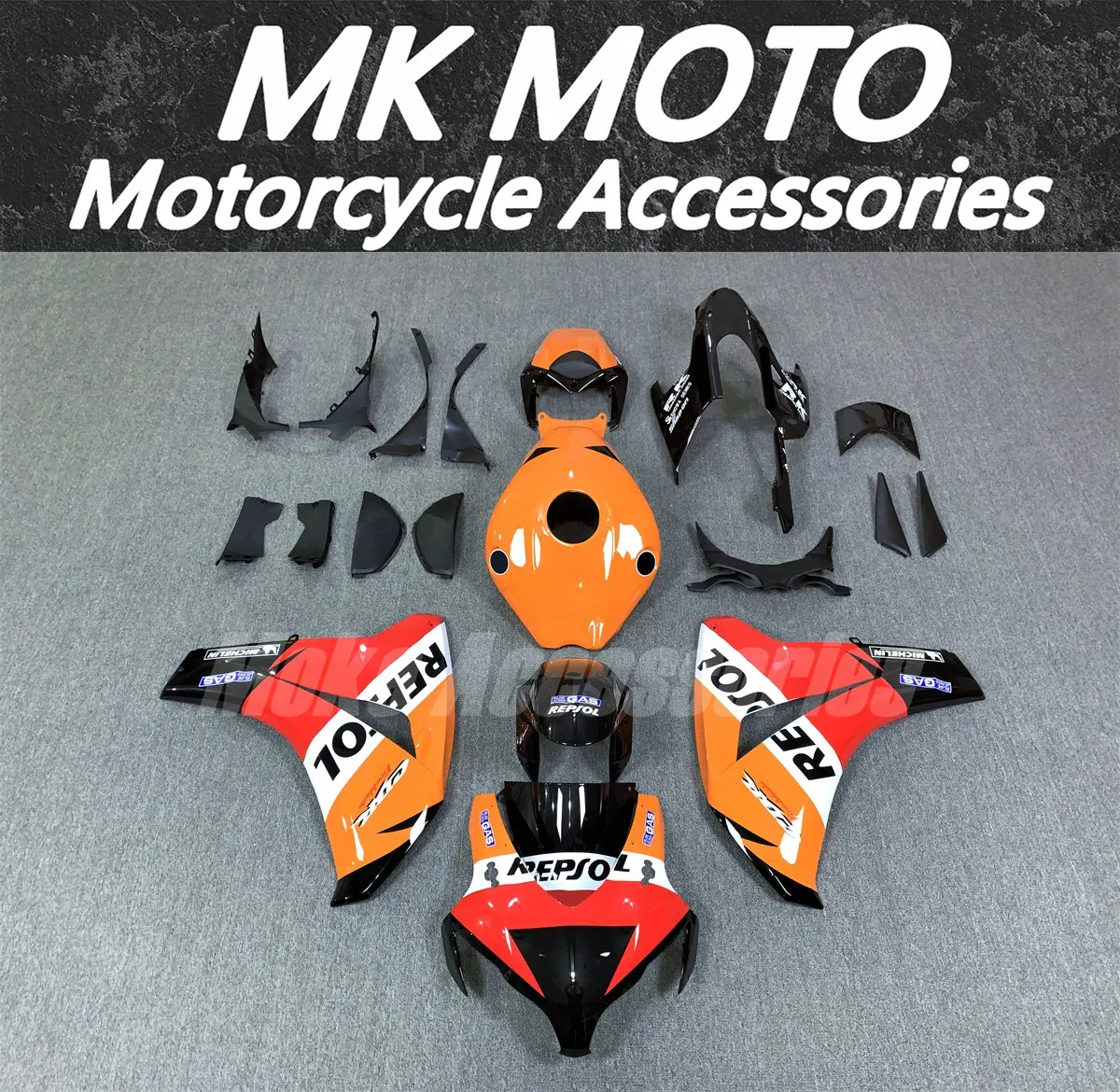 

Moke moto Motorcycle Bodywork Set For Cbr1000rr 2008 2009 2010 2011 Fairings Kit Fit ABS Injection Red Black White Orange