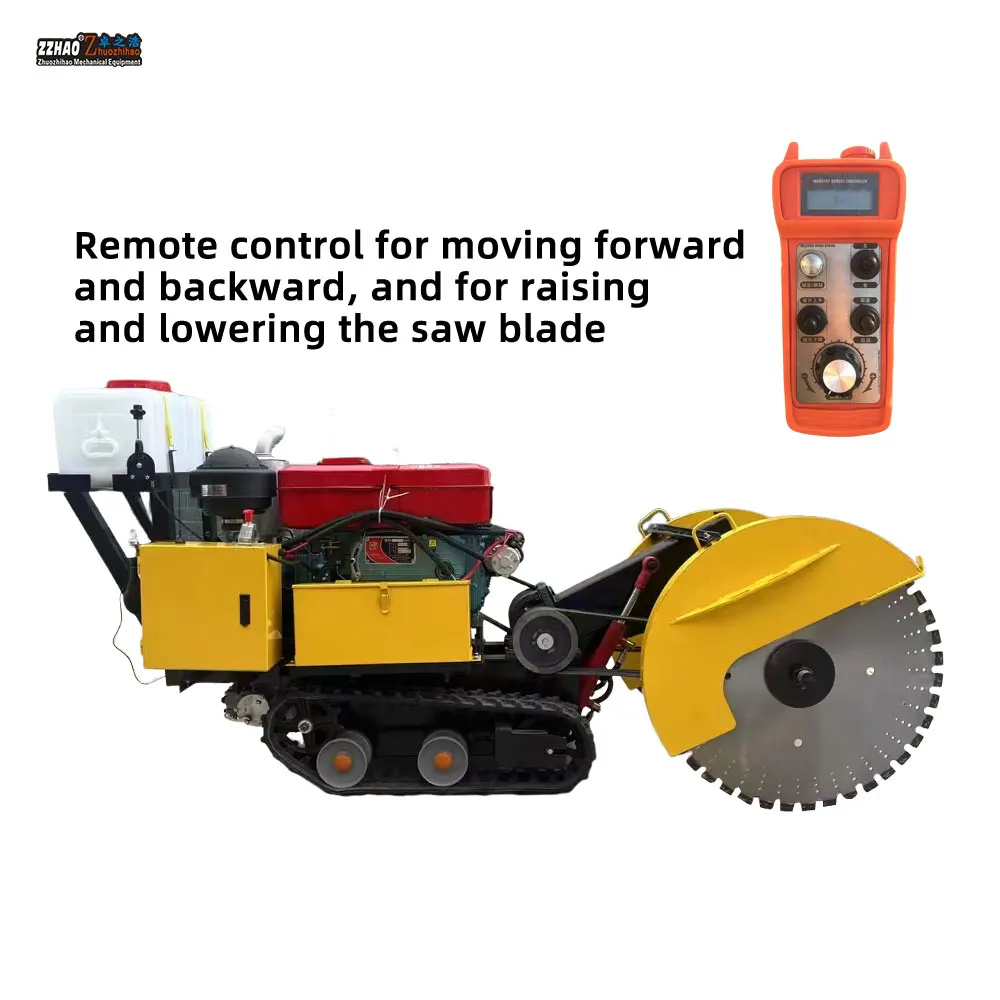 

Engineering Construction Crawler Remote Control Walking Single Cylinder diesel Road Cutting Machine