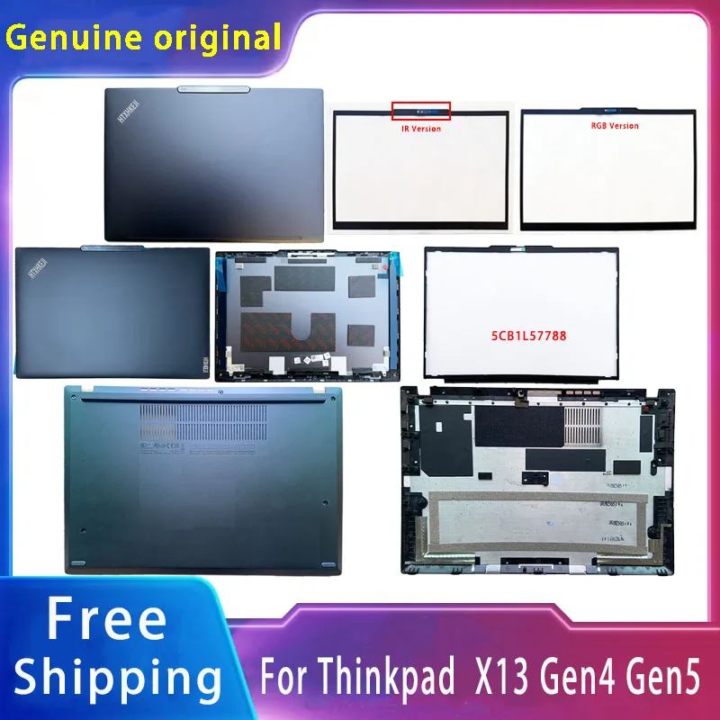 

New For Lenovo ThinkPad X13 Gen4 / X13 Gen5;Laptop Accessories Lcd Back Cover/Front Bezel/Palmrest/Bottom 5CB1L57785