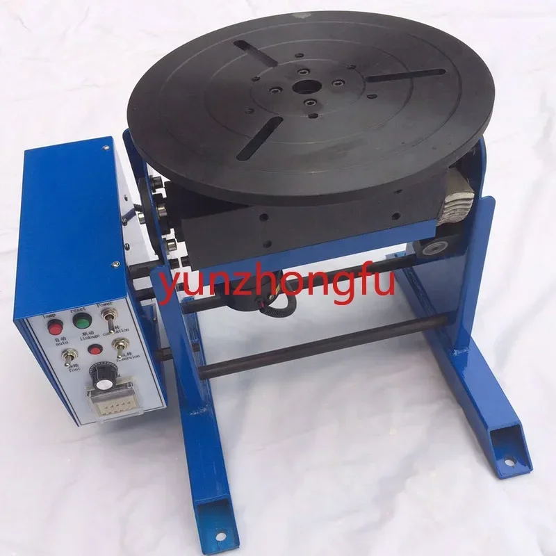 30KG Girth Welding Positioner Welding Turntable 1-15r/min 0-90 Degrees 310mm HD-30 220v