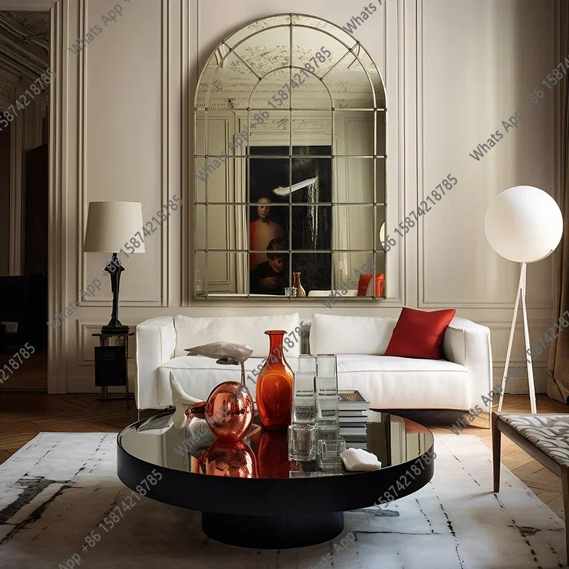 08 Sm Luxury Gold Mirror Modern Living Room Custom Decoration Nordic Mirror Floor Aesthetic Garden Infinity Spiegel Wand Home Pr