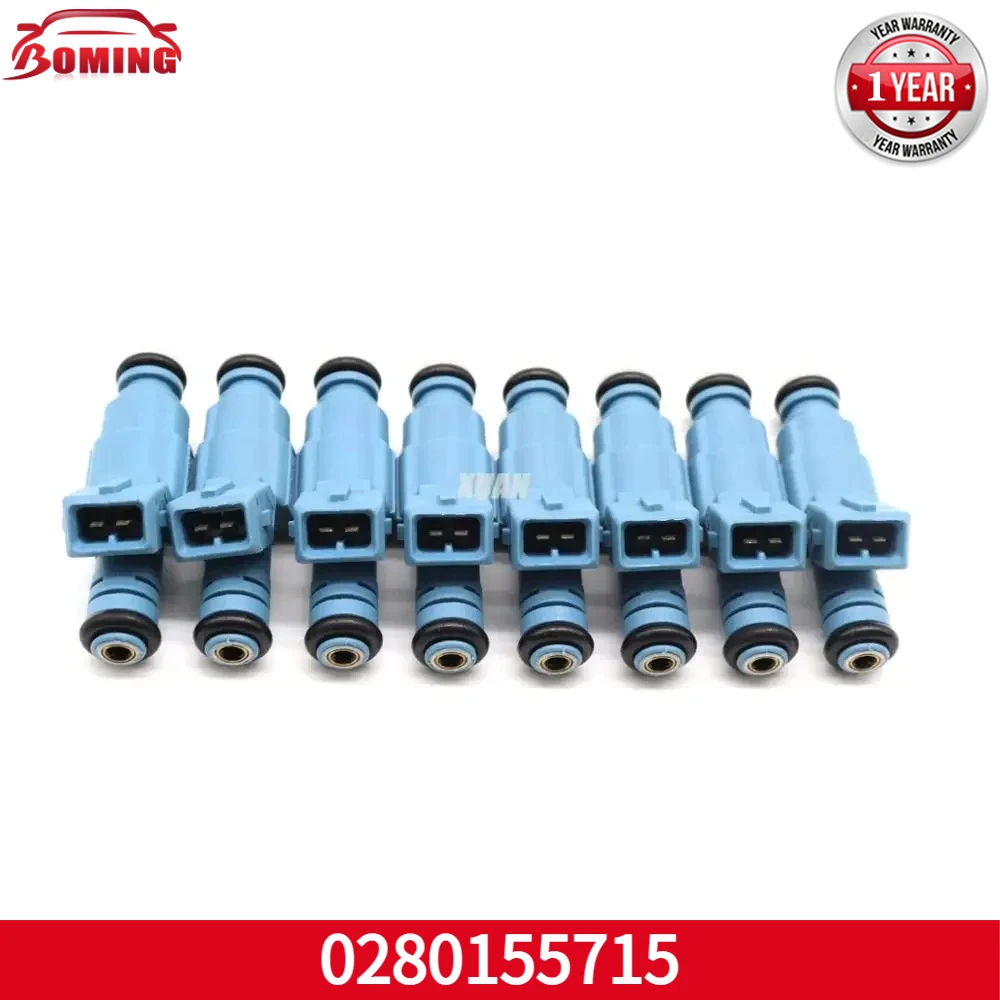

New Car High Quality Fuel Injector 8PCS 0280155715 For Chevrolet Camaro Corvette Caprice Impala Ford F250 F350 Excursion