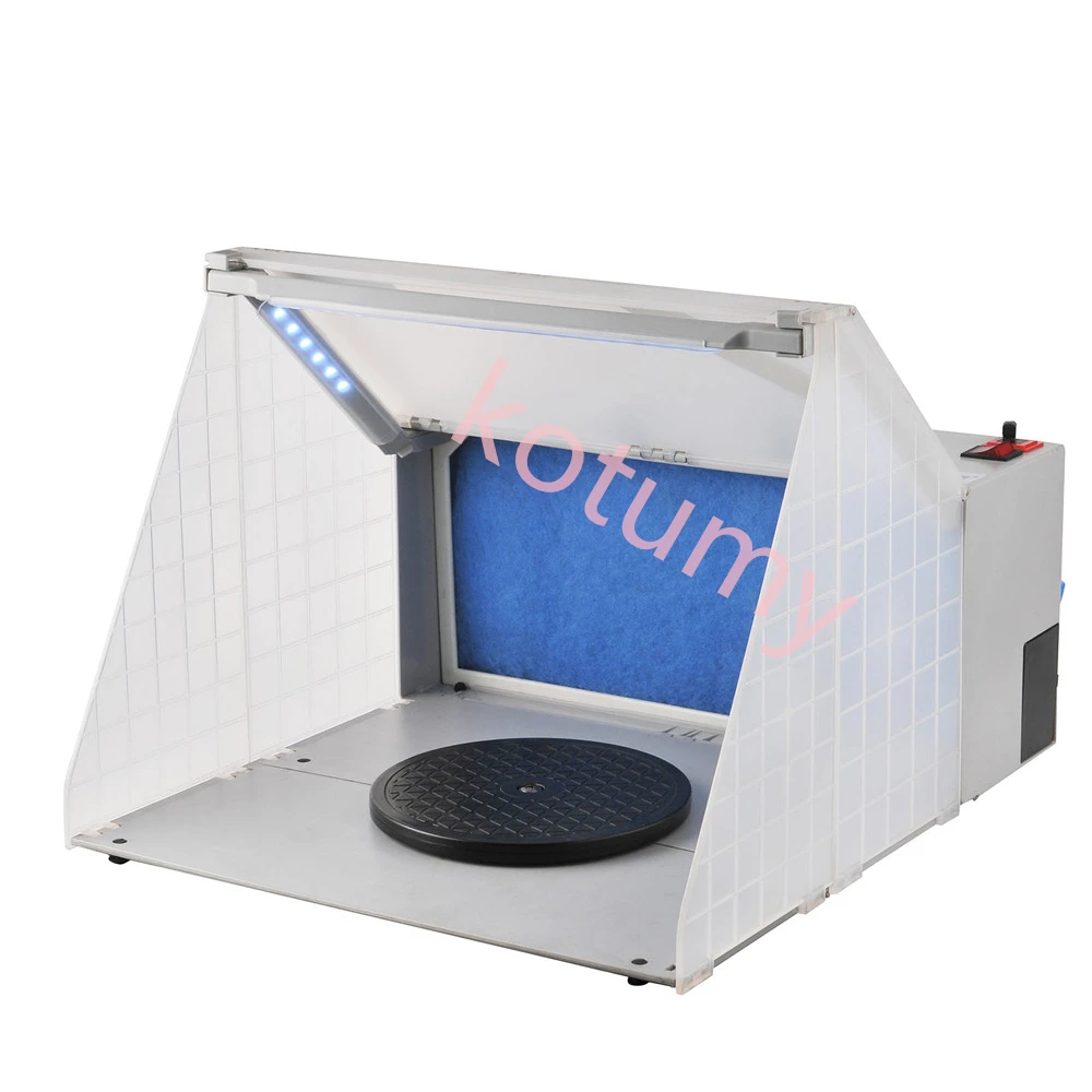 Portable Airbrush Paint Spray Booth Exhaust Fan Model Coloring Sturdy Paint Booth Kit for Airbrushing Painting