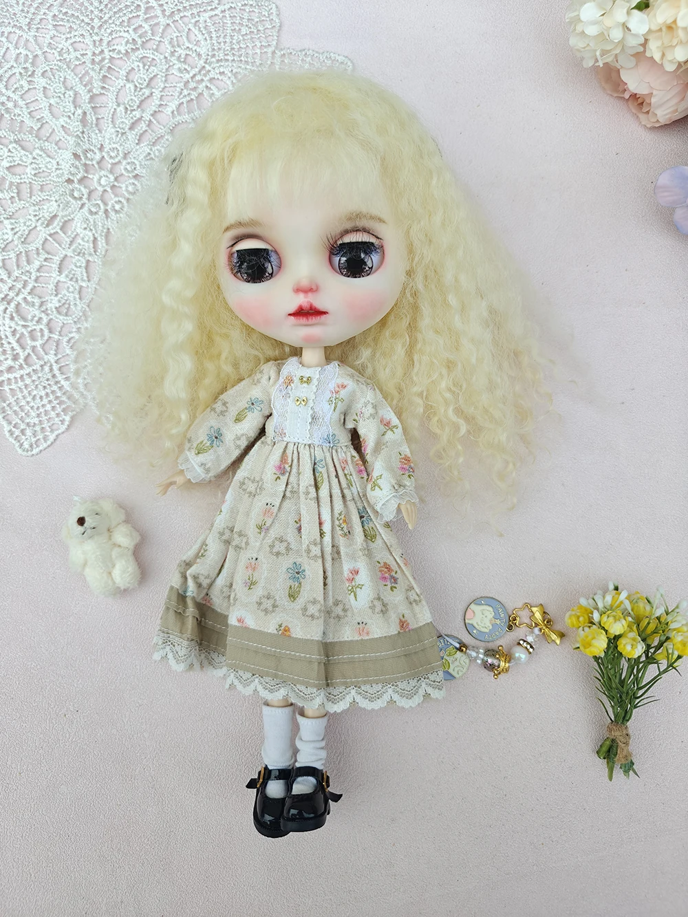 Ropa para muñeca ICY DBS blythe, vestido para muñeca Blythe, conjunto de falda bonita OB22 OB24 AZONE, accesorios, ropa blythe