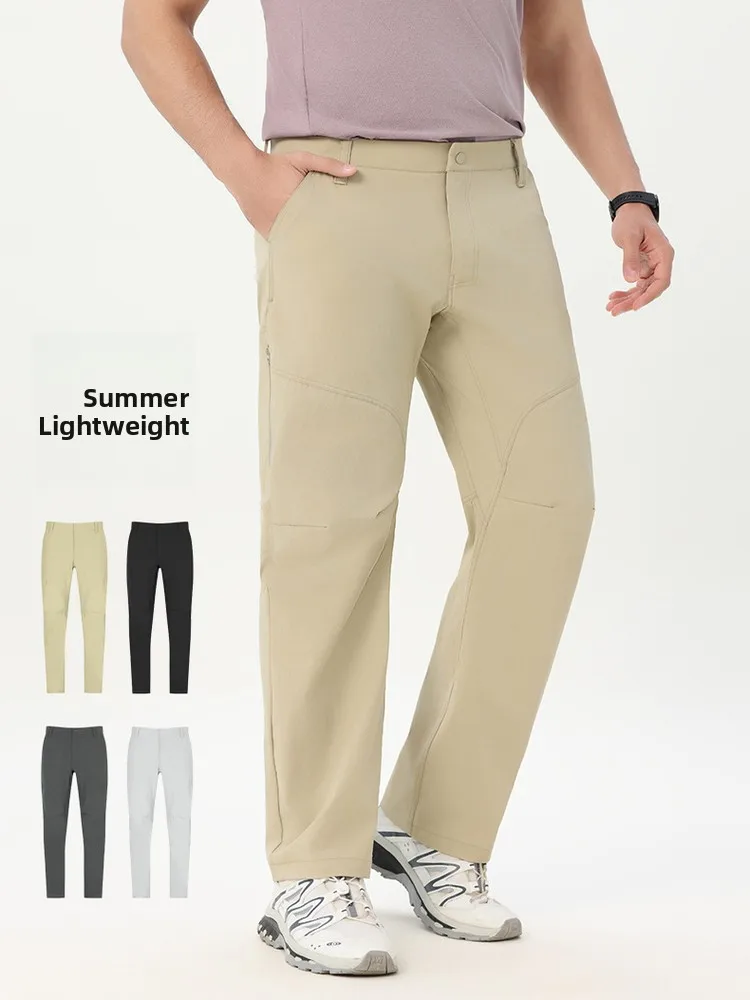 

Lightweight Cool Feeling 3D Blade Casual Pants Outdoor Versatile Design Straight Leg Long Pants Bird Home Summer Leisure Trou...