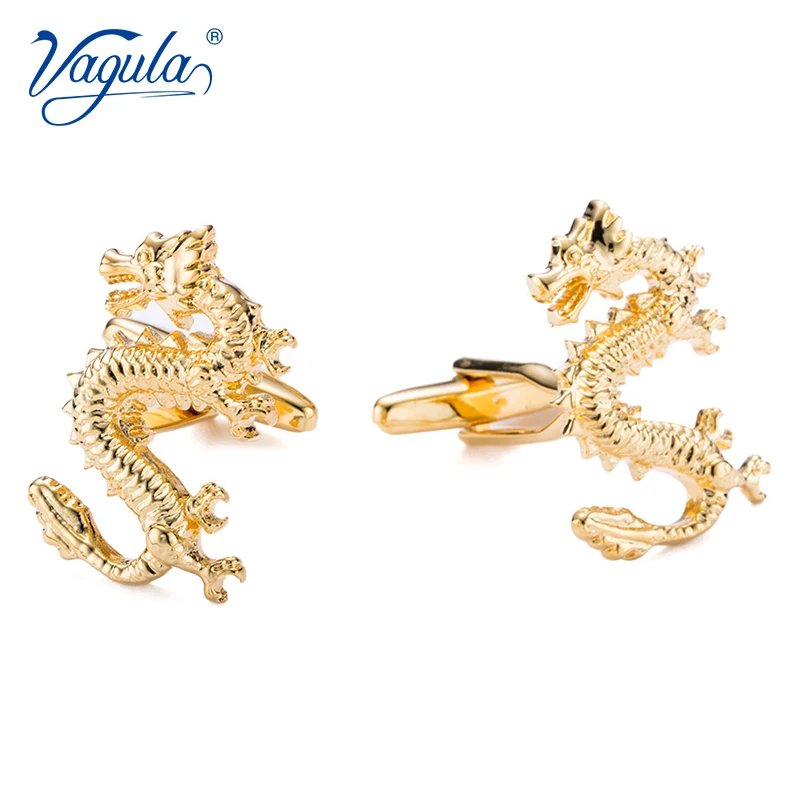 VAGULA High Quality Cufflinks Wedding Suit Shirt Buttons Gemelos Designer Dragon Cuff links 211