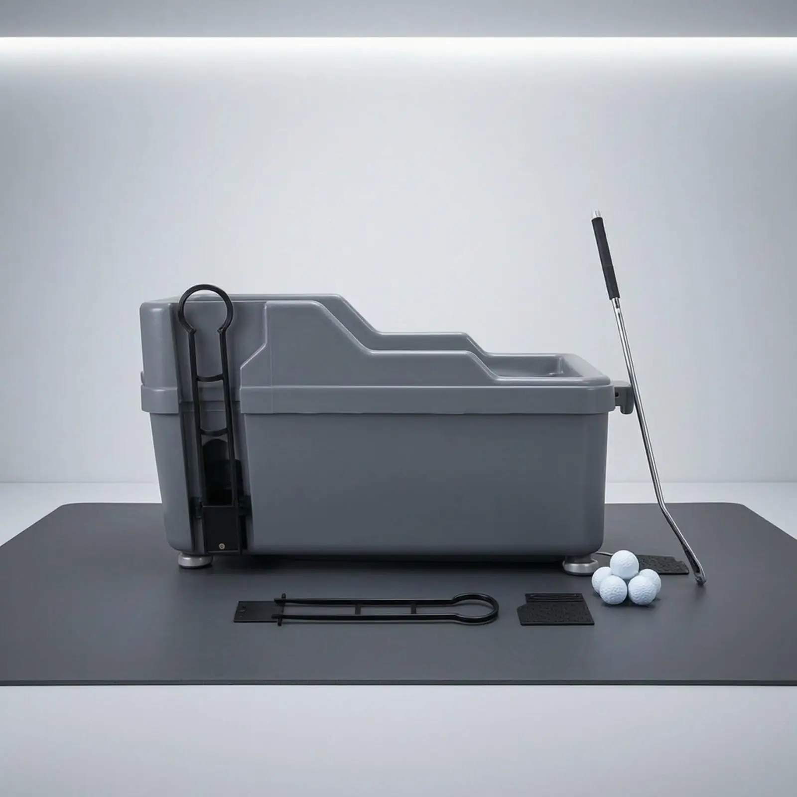 Golf Practice Tool Ball Dispenser with Foot Pedal for Range Training Feeder Compatible with Indoor Golf Simulator Gear