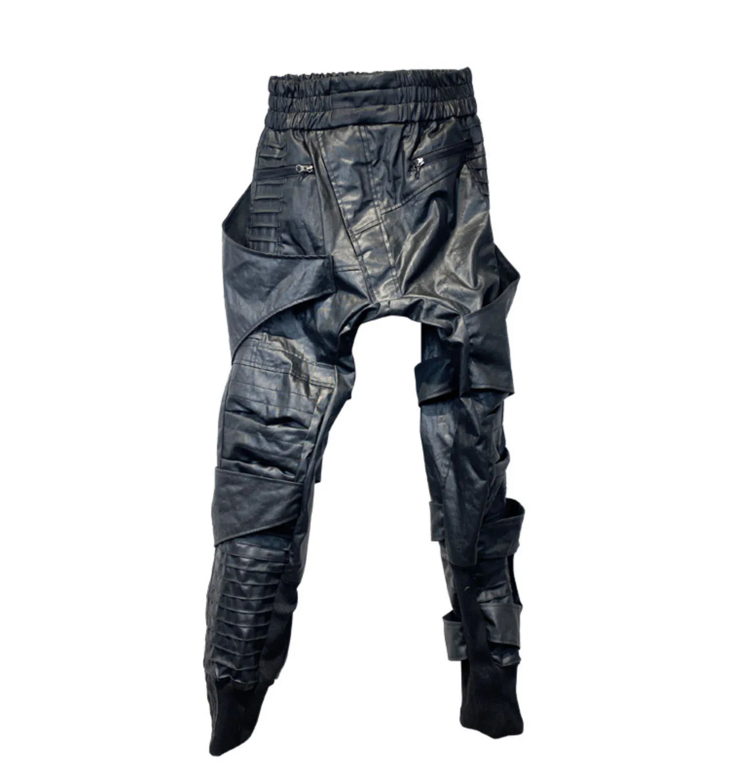 Niche Designer Style Men's and Women's Mechanical Style Casual Pants Trousers Skinny Pants