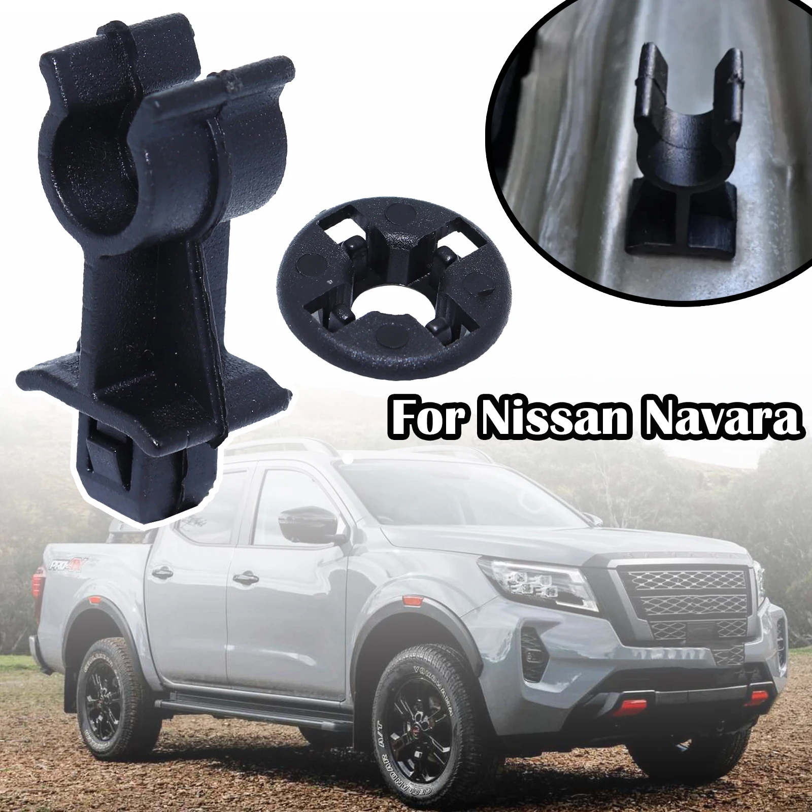 For Nissan Navara Qashqai+2 J10 Dualis Pathfinder Xterra Car Hood Bonnet Prop Rod Holder Clip Support Clamp Kit 65722 657732J000