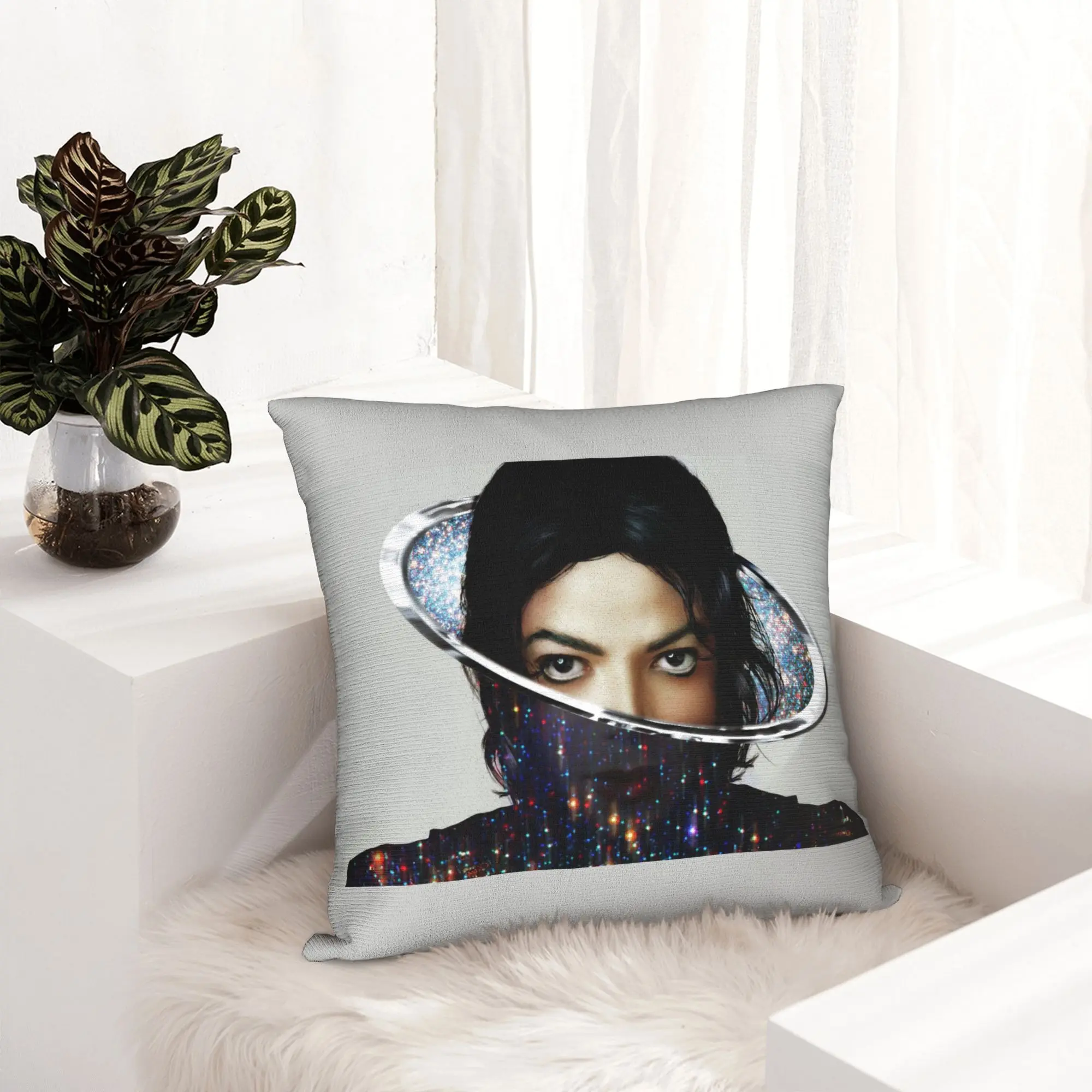 Michaels Jacksons Pillowcase Double-sided Printing Polyester Cushion Cover Gift MJJ  Music Singer Pillow Case Cover Home Zipper