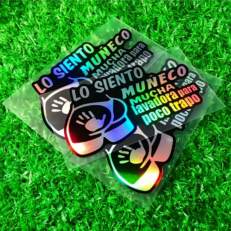 

1 шт., забавная испанская автомобильная наклейка, подходящая для автомобильных окон, заднего лобового стекла, топливного бака мотоцикла, боковых панелей, электрических скутеров