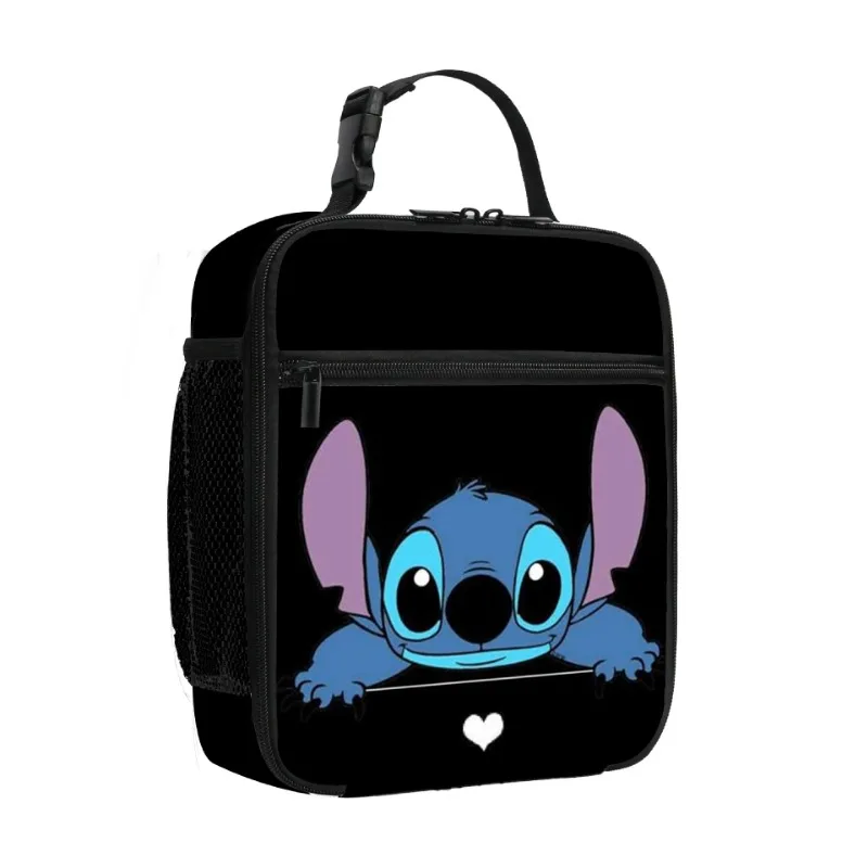 Disney Lilo e Ponto Lunch Bag, Figura Anime, Sacos Isolados Lunch Box, Saco de Piquenique Portátil, Desenhos Animados Do Estudante, Bolsa Kawaii