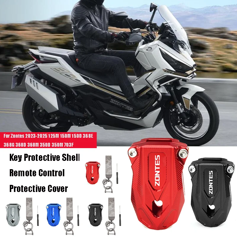 

For Zontes 2023-2025 125M 150M 150D 368E 368G 368D 368M 350D 350M 703F CNC Key Protective Shell Remote Control Protective Cover