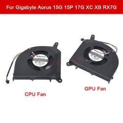 Ventola per Laptop muslimcpu GPU ventola di raffreddamento 12V 0.50A 4pin nuovo per Gigabyte AERO15 15G 15P 17P 17G XC XB RX7G Rx5G RP77 RP75W